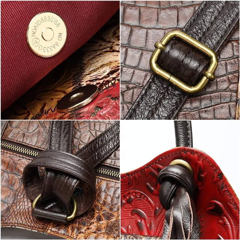 Luxury Bohemian Exotic Texture Applique Mini Daypack