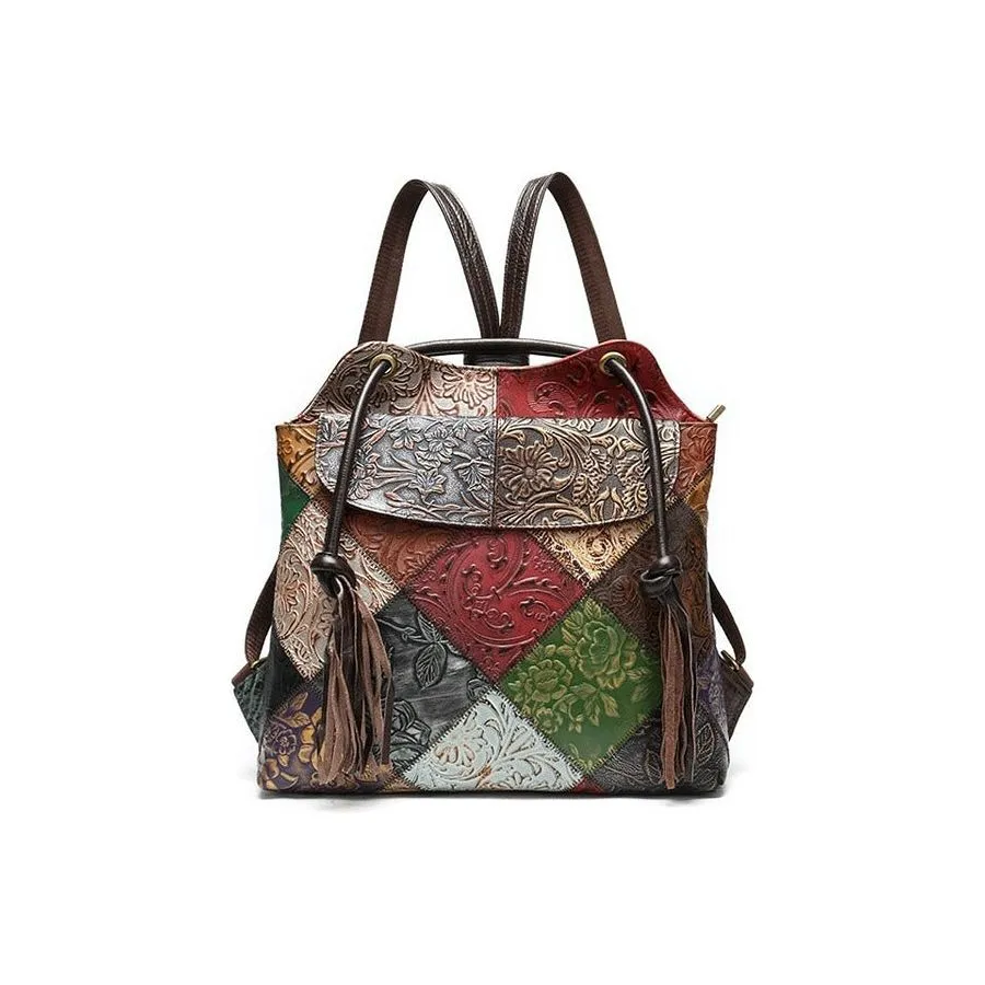 Luxury Bohemian Exotic Texture Applique Mini Daypack