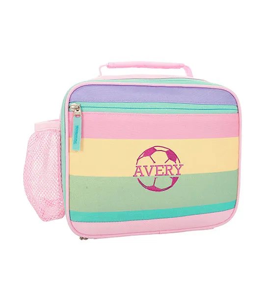 Mackenzie Pastel Multi Stripe Lunch Box