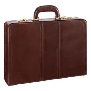 McKlein USA Daley Leather Attache Briefcase Assorted Colors