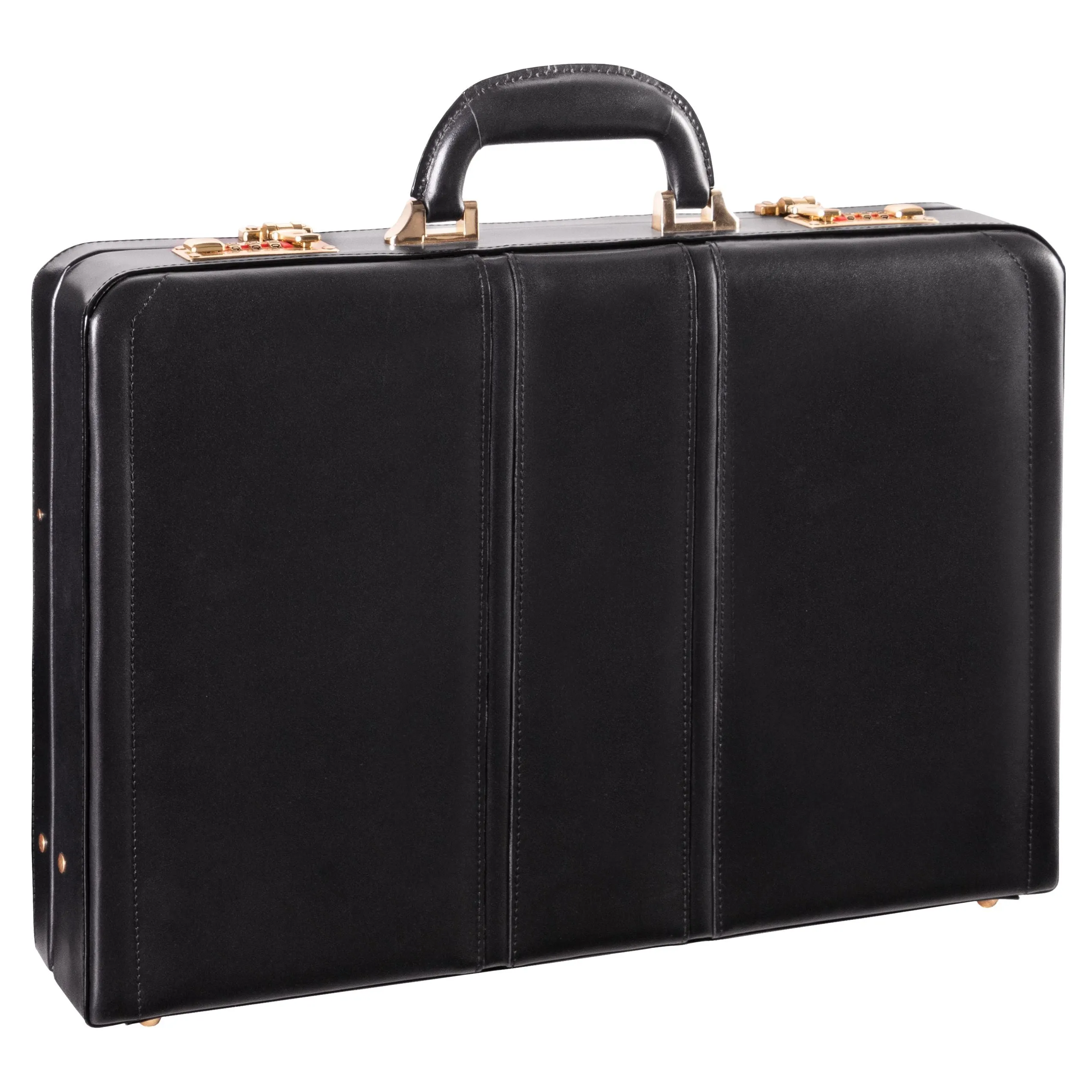 McKlein USA Daley Leather Attache Briefcase Assorted Colors