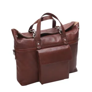 McKlein USA Edgefield 17" Leather Roll Top Laptop Briefcase Assorted Colors