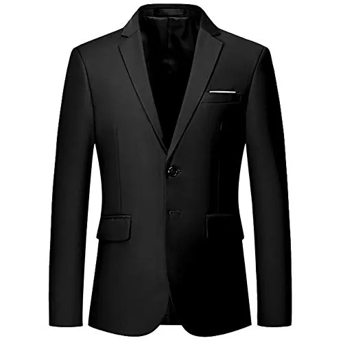 Men Slim Fit Suit Jacket Sport Coats Formal Dress Jacket 2 Button