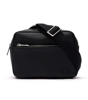 Men's Classic Piqué Effect Shoulder Bag Noir