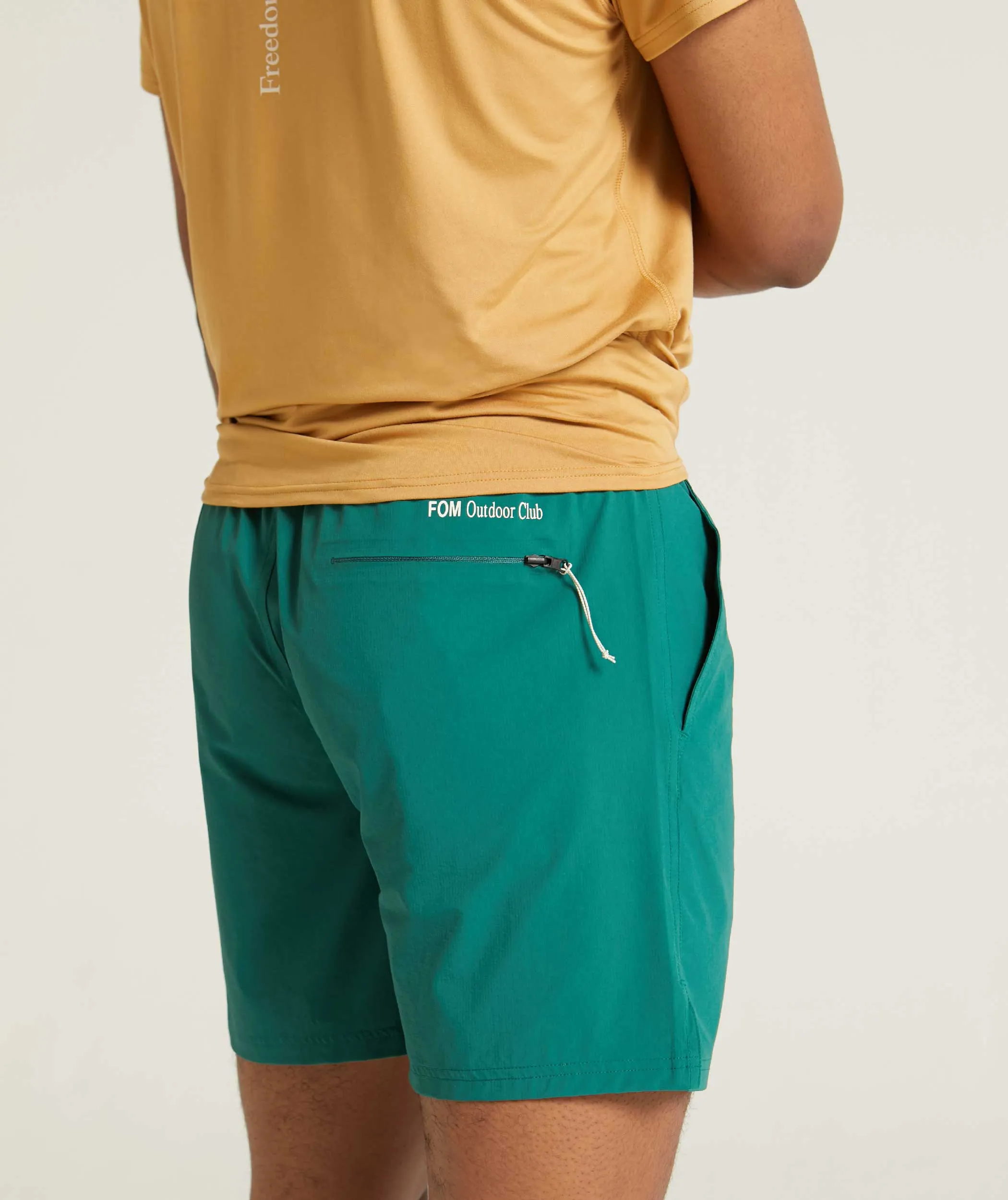 Mens Outdoor Adventure Shorts - Green Wilderness