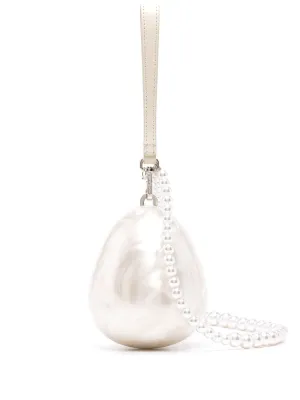 Micro Egg Bag With Pearl