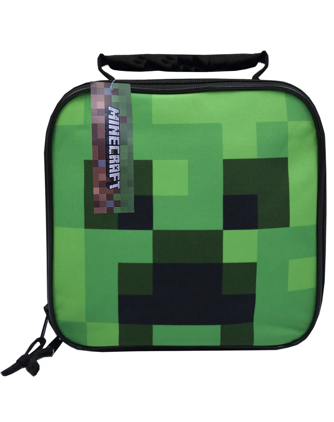 Minecraft Creeper Face Kids/Boys Lunch Box School Food Container Children's Bag