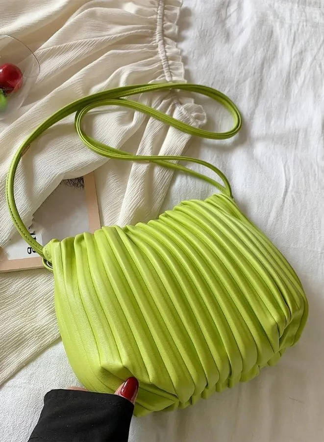 Minimalist and Soft Design Bucket Bag For Women