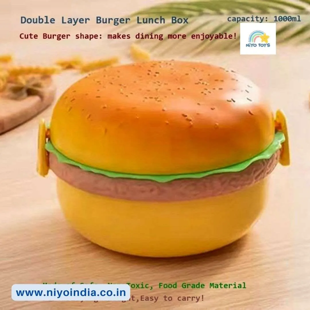 Niyo Burger Shape Lunch Box for Kids