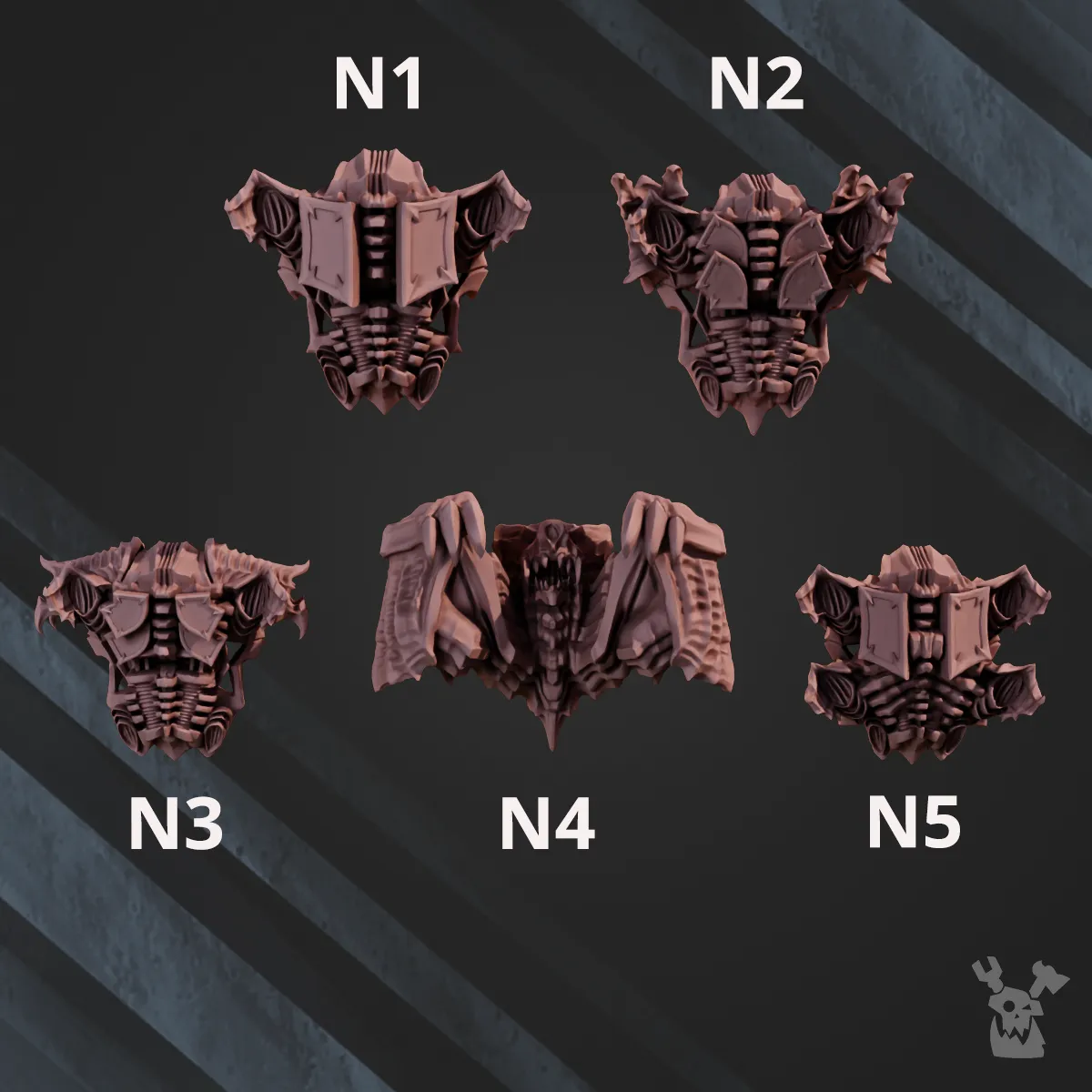 Nocturnal Backpacks Set x5