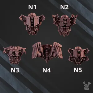 Nocturnal Backpacks Set x5