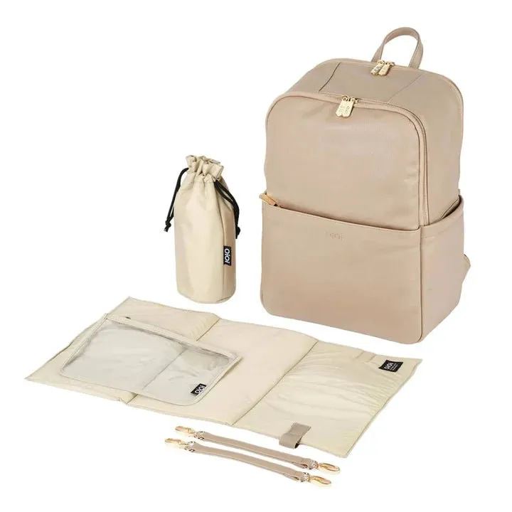 OiOi Multitasker Nappy Backpack - Oat Vegan Leather