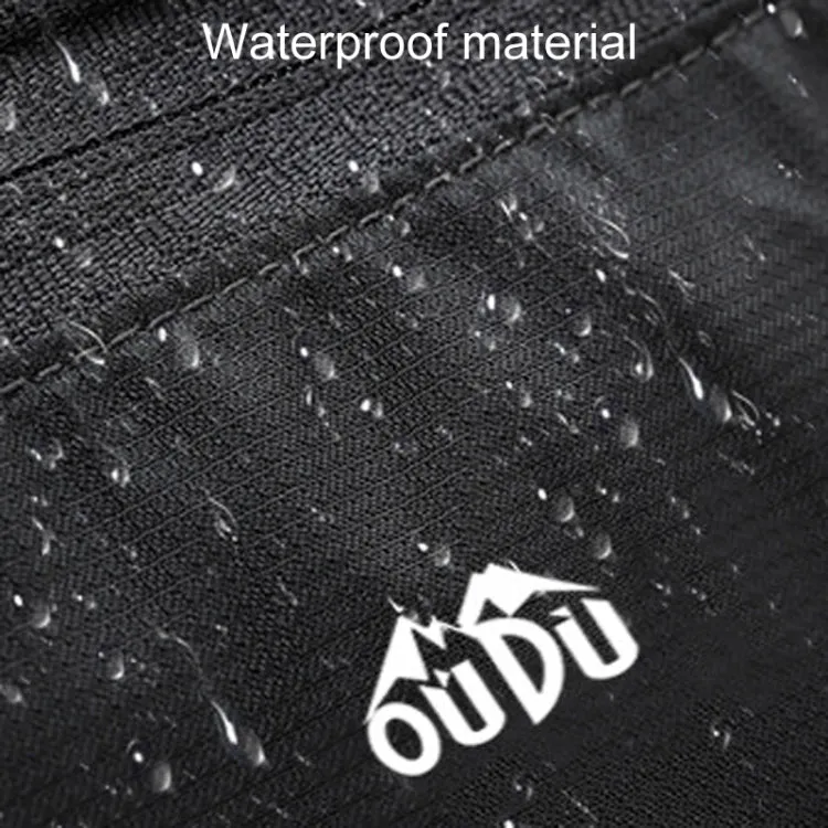 OUDU Outdoor Running Cell Phone Waist Pack Men And Women Waterproof Sports Gear(Black)