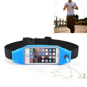 Outdoor Sports Running Waist Bag Touch-screen Waterproof Bag(Blue)