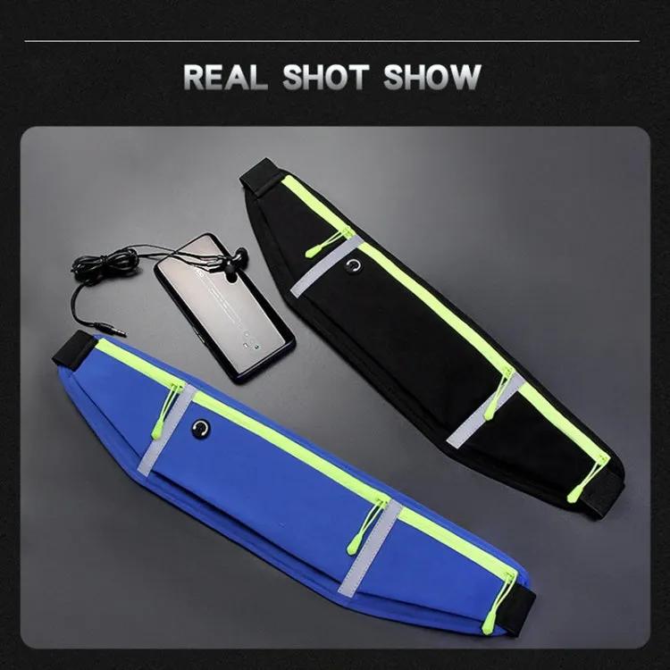 Outdoor Waterproof Belt Bag Sports Riding Mobile Phone Waist Bag, Size:7 inch(Royal Blue)