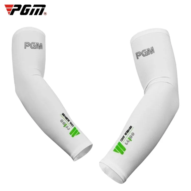 PGM Golf Ice Silk Sunscreen Sleeve for Men and Women(Color:White Size:XL)