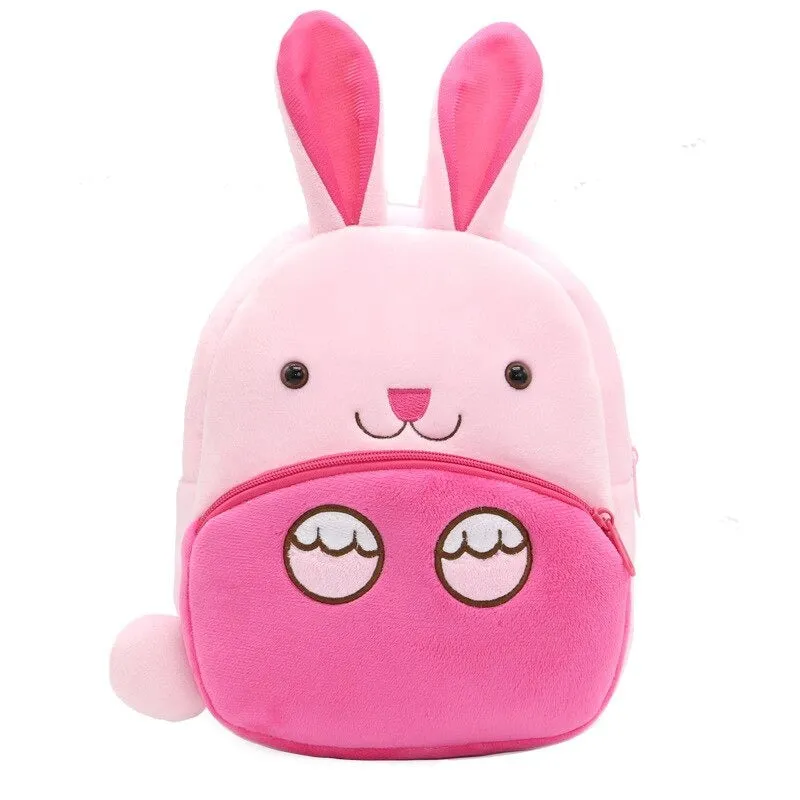 Plush Cartoon Shape Backpack For Kids