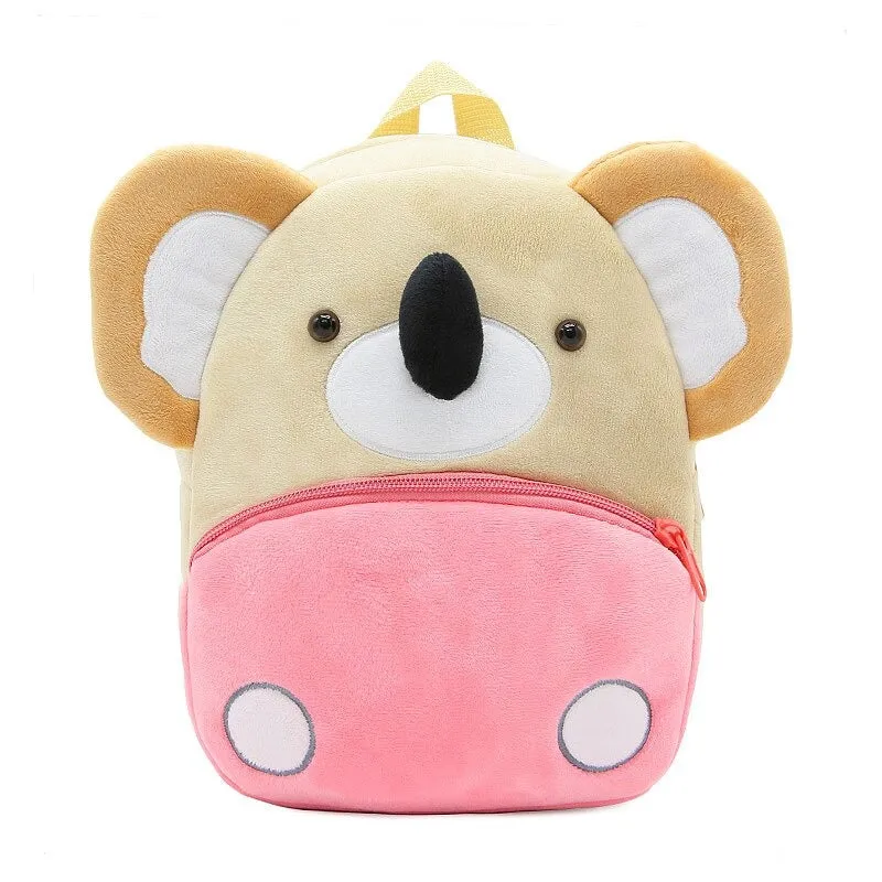 Plush Cartoon Shape Backpack For Kids