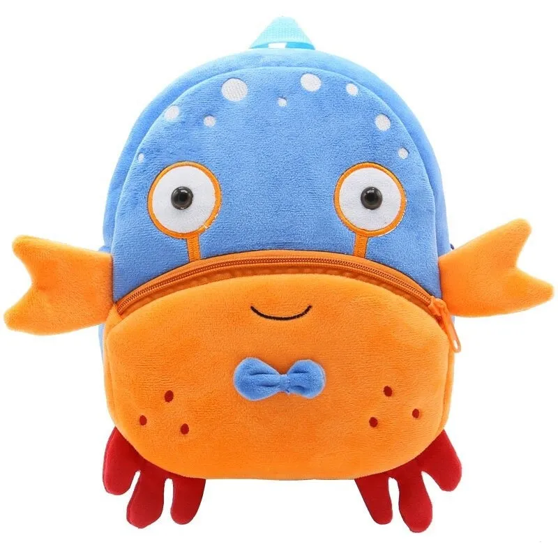 Plush Cartoon Shape Backpack For Kids