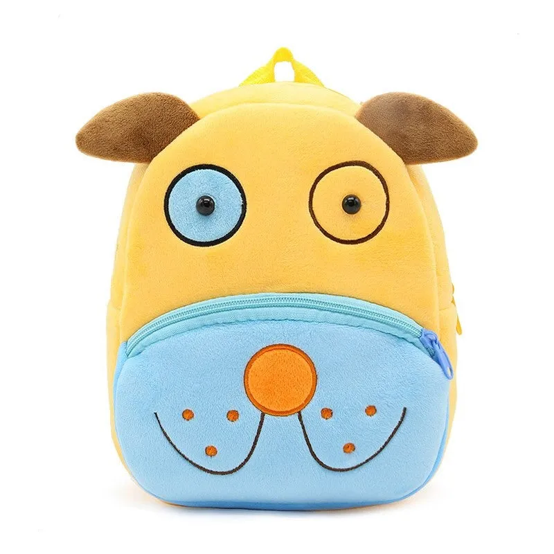 Plush Cartoon Shape Backpack For Kids