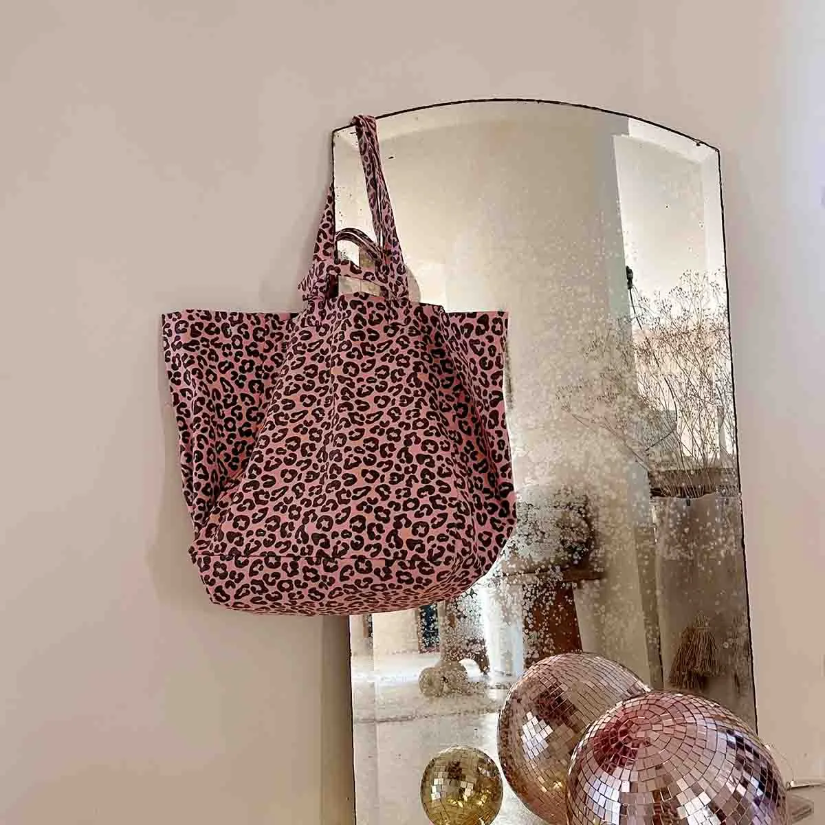 Rose in April Elisa Bag Leopard Strawberry