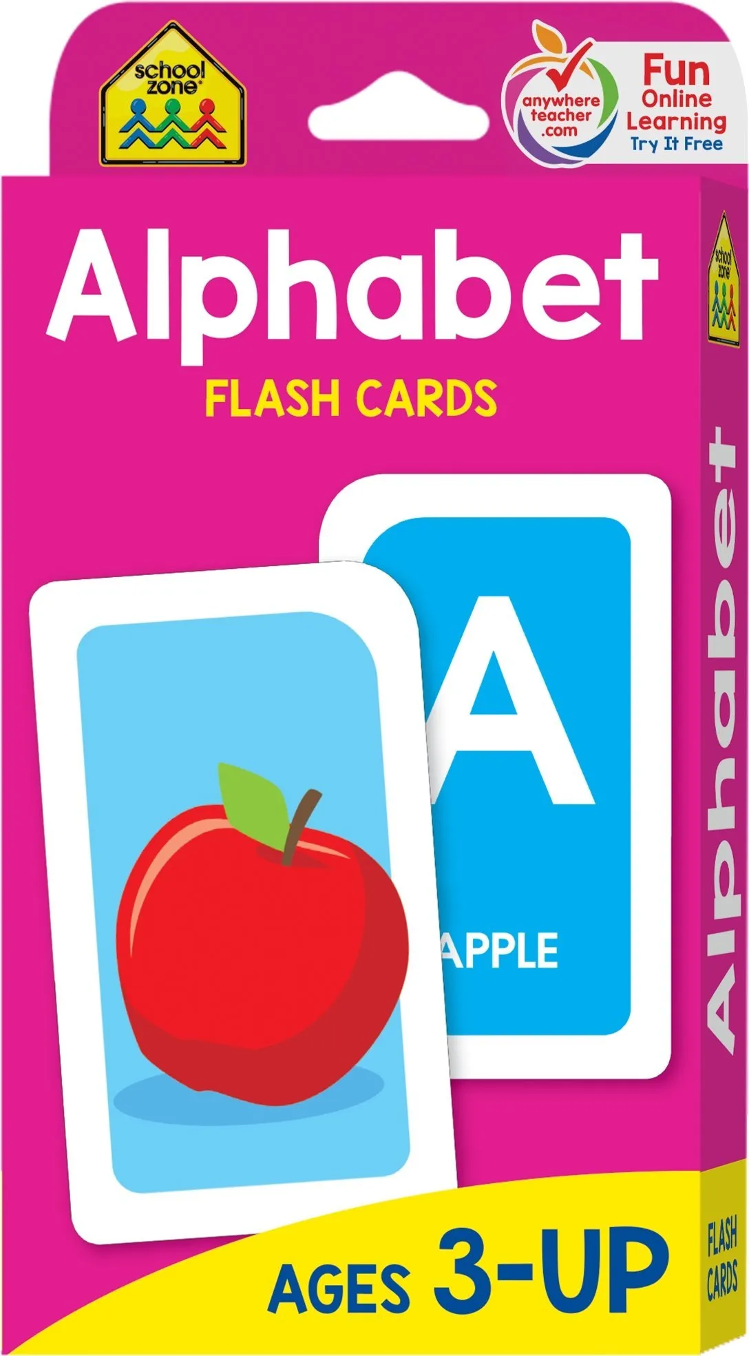 School Zone - Alphabet Flash Cards - Preschool, Letter-Picture Recognition, Word-Picture Recognition, Alphabet, and More