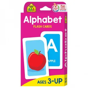 School Zone - Alphabet Flash Cards - Preschool, Letter-Picture Recognition, Word-Picture Recognition, Alphabet, and More