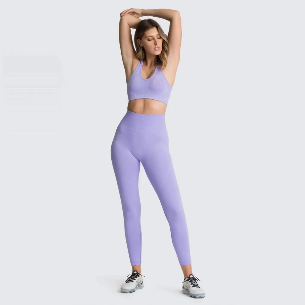 Seamless Racerback Sports Bra & High Stretch Leggings Set