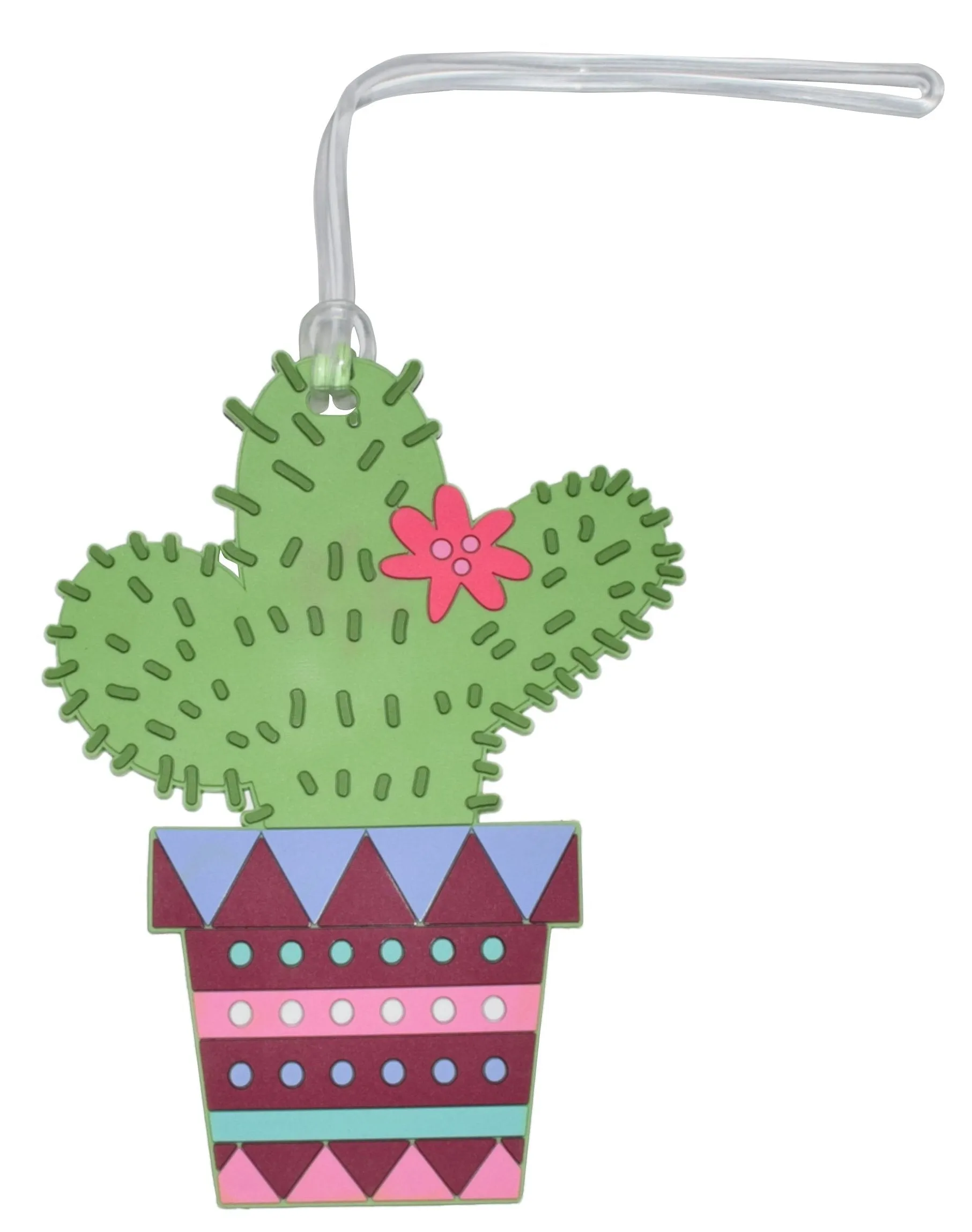 Silicone Luggage Tag Cactus