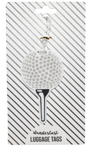 Silicone Luggage Tag Golf Ball