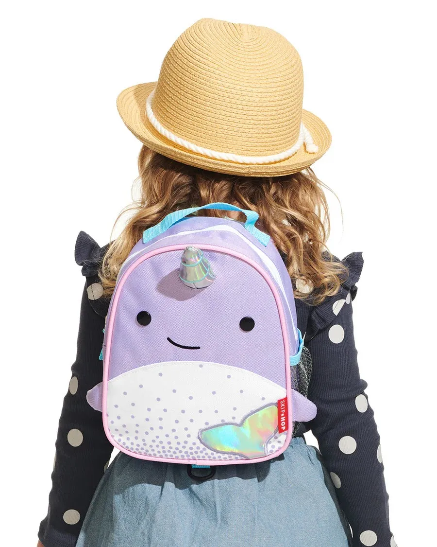 Skip Hop Zoo Mini Backpack With Reins - Narwhal