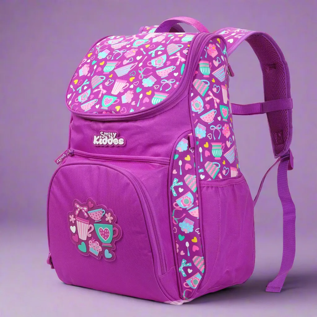 Smily Kiddos U Shape Backpack Purple