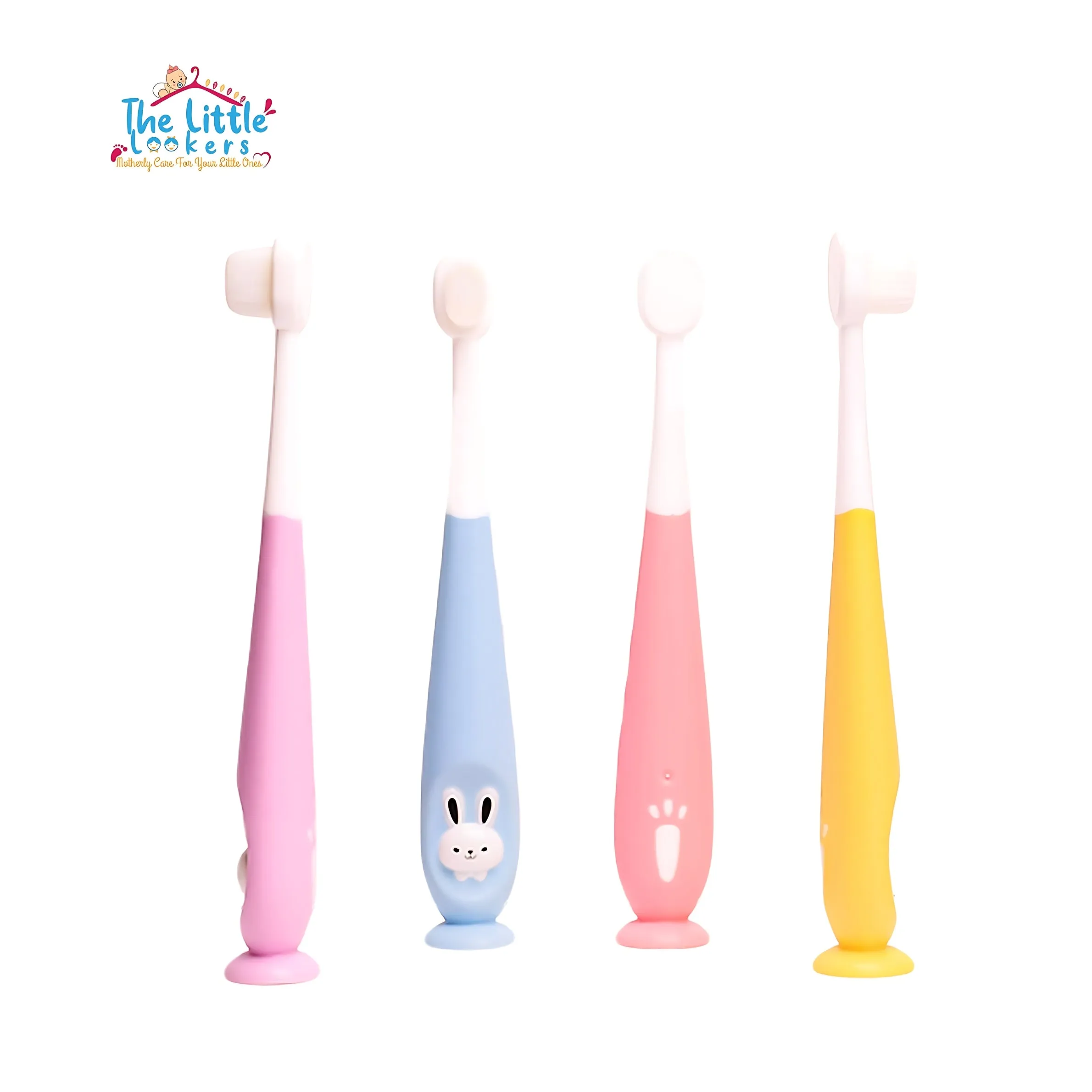 THE LITTLE LOOKERS Baby Toothbrush I Supersoft Bristles & Section Cup Base Tooth Brush for Kids/Babies/Toddlers