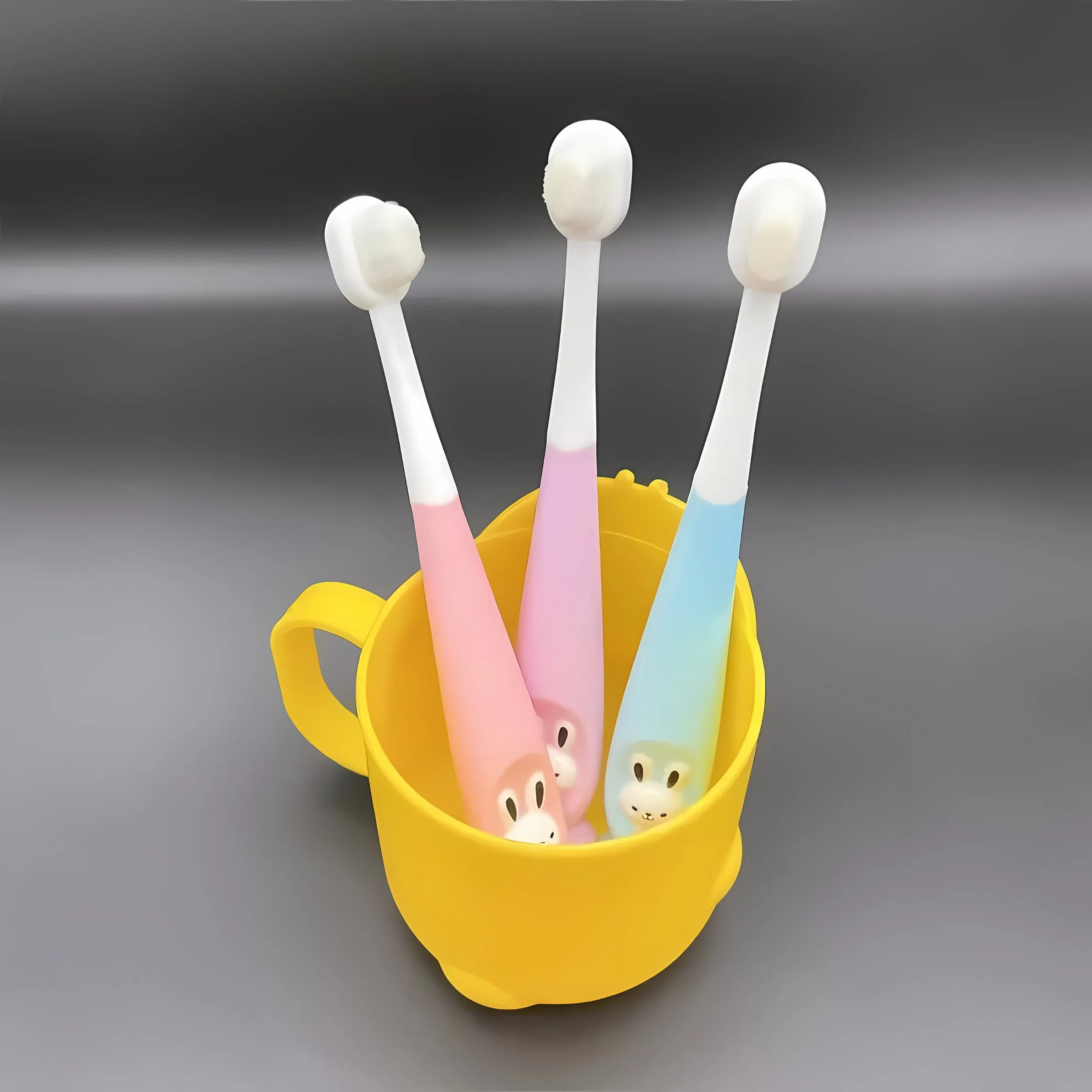 THE LITTLE LOOKERS Baby Toothbrush I Supersoft Bristles & Section Cup Base Tooth Brush for Kids/Babies/Toddlers