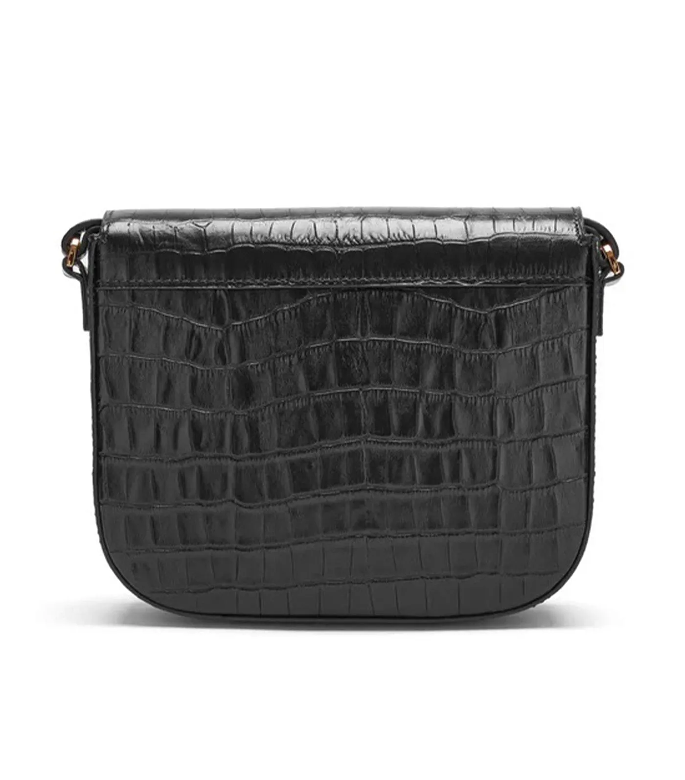 The Small Vancouver Crossbody Bag Black Croc Effect