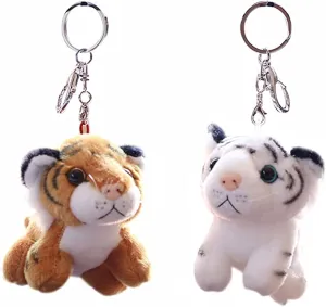 Tiger plush keychains