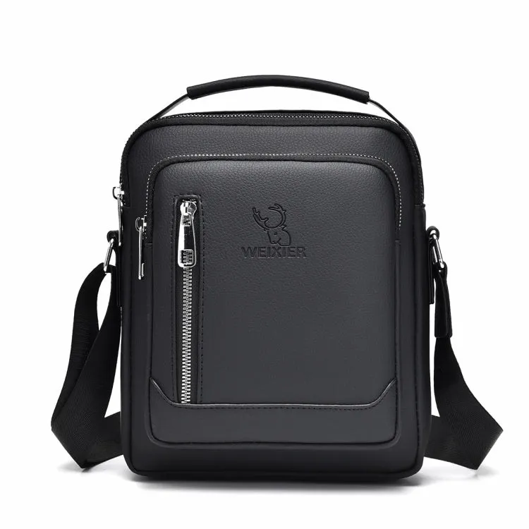 WEIXIER D283 Men Multifunctional Casual Crossbody Single Shoulder Bag(Black)