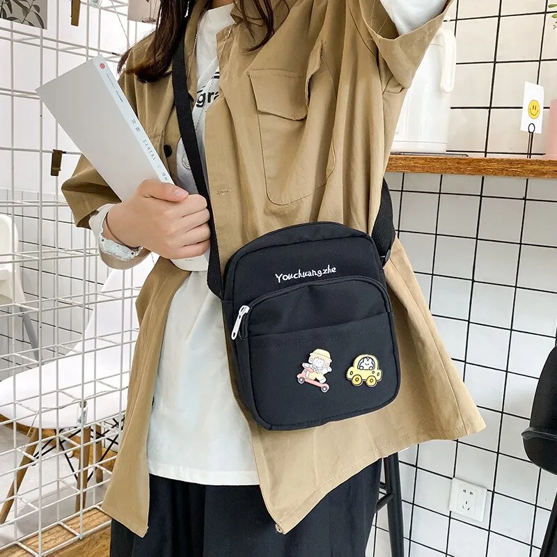 Wenkouban  Kawaii Crossbody Bag Women Small Flap Shoulder Bag For Women New  Fashion Nylon Bag Messenger Bag Bolsa Feminina Women Bag