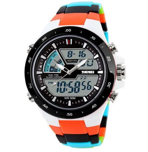 Women Sports Waterproof Fashion Casual Quartz Digital Analog Military Multifunctional Women's Wrist Watches