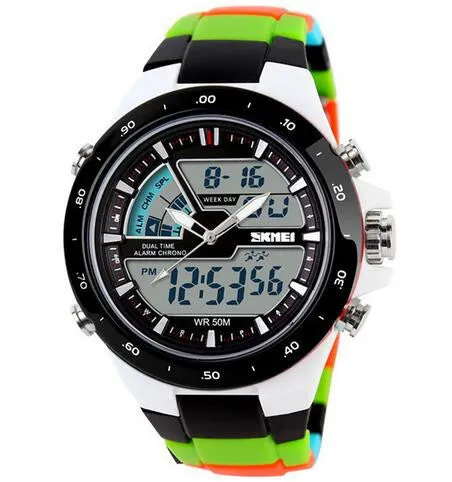 Women Sports Waterproof Fashion Casual Quartz Digital Analog Military Multifunctional Women's Wrist Watches