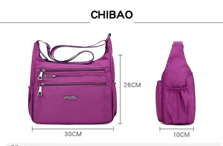 Women's large capacity nylon fabric waterproof fashion versatile shoulder bag