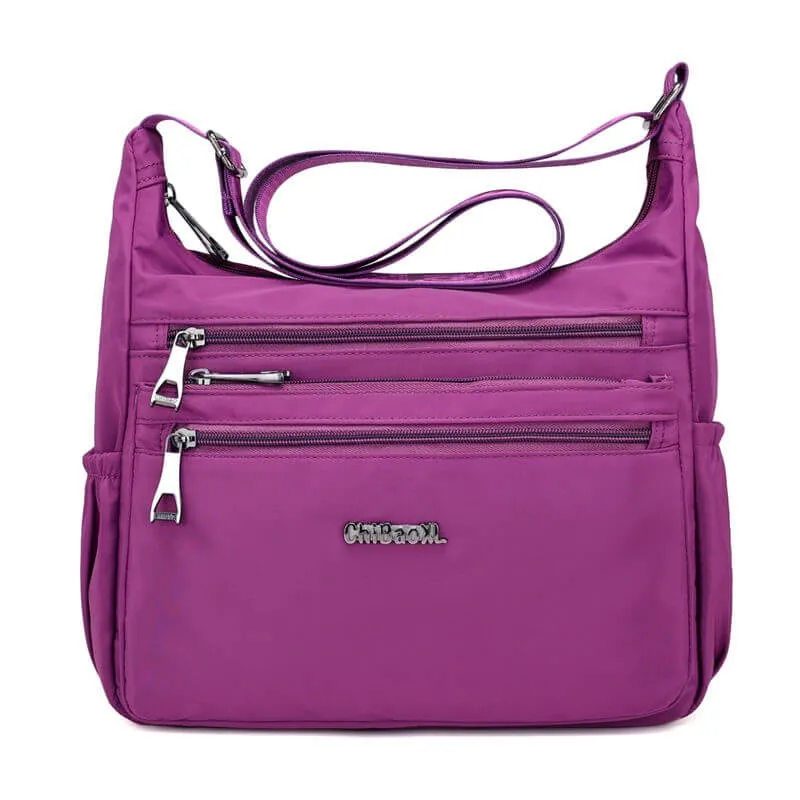 Women's large capacity nylon fabric waterproof fashion versatile shoulder bag