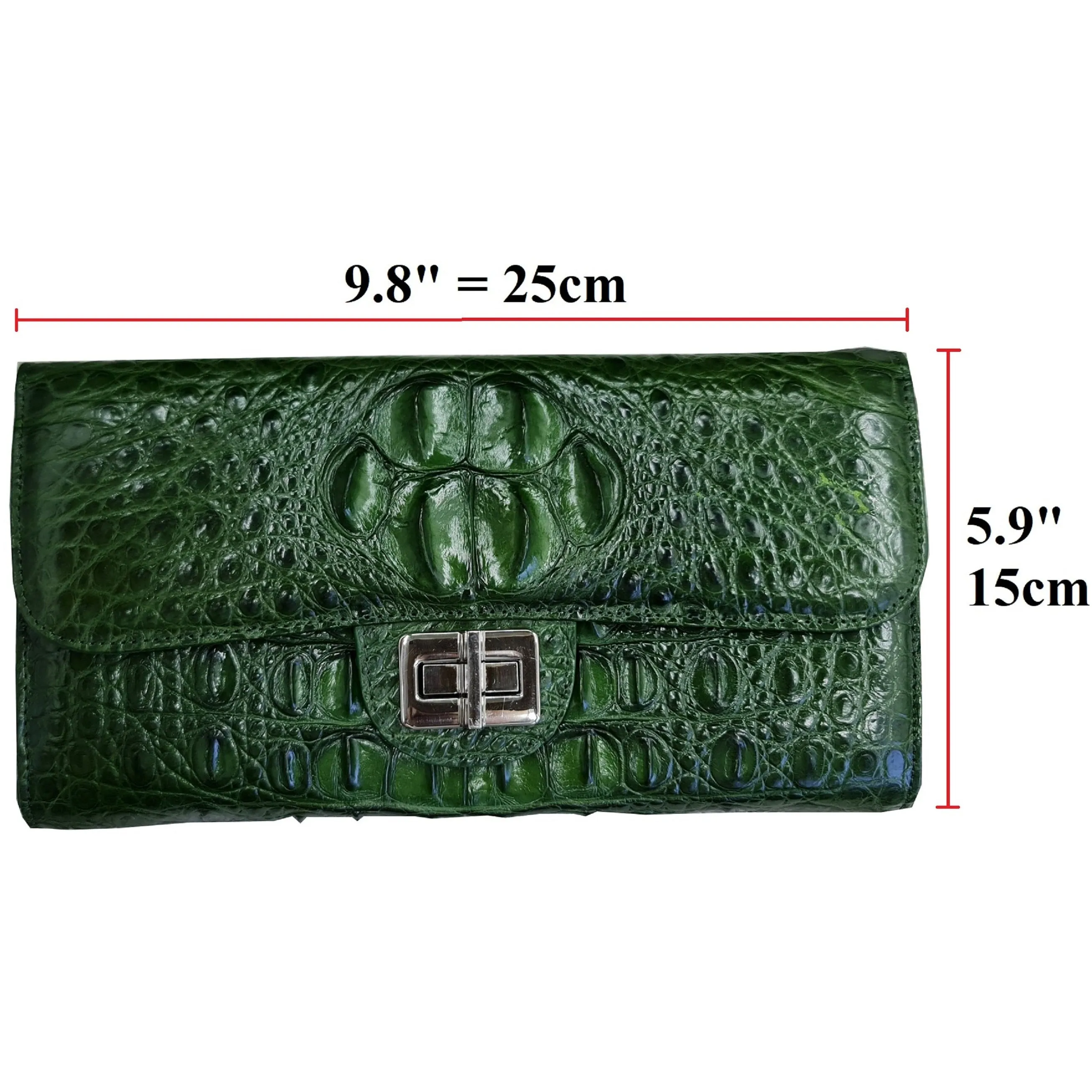 Womens Leather Alligator Handbag Handmade Luxury Leather Bag - Work Bag Women - Green Leather Satchel Purse XACH-05