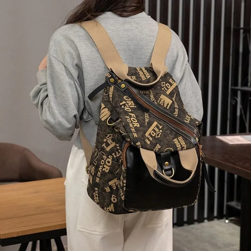 Women's Letter Printing Outdoor Backpack