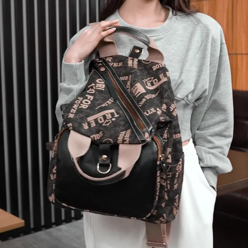 Women's Letter Printing Outdoor Backpack