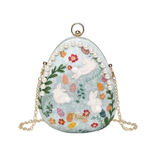 Woodland Rabbits Revel Evening Bag by Vendula